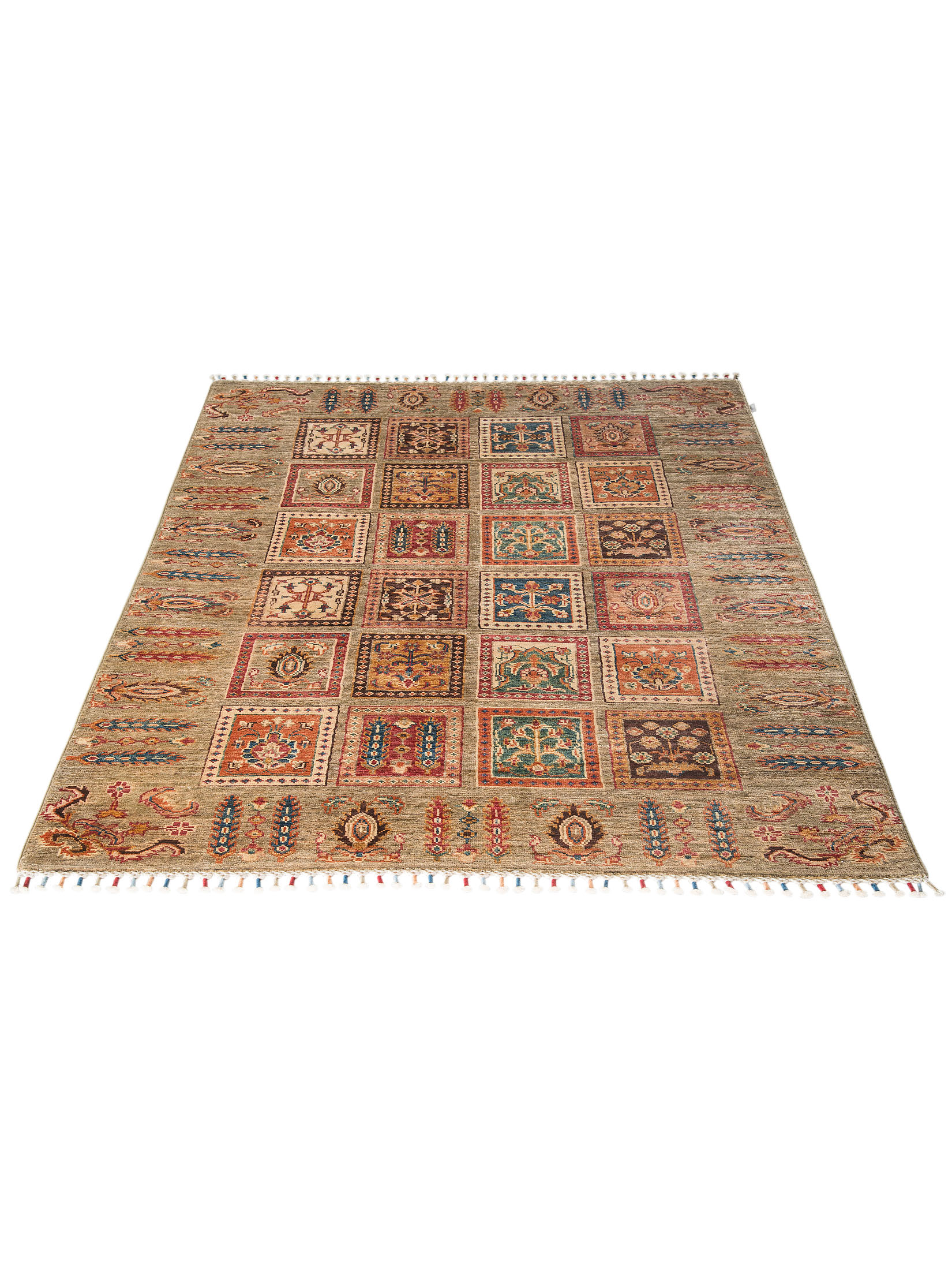 Kibek Unikat / Einzelstück - Chobi Box Braun 120 x 180 cm 100% Schurwolle