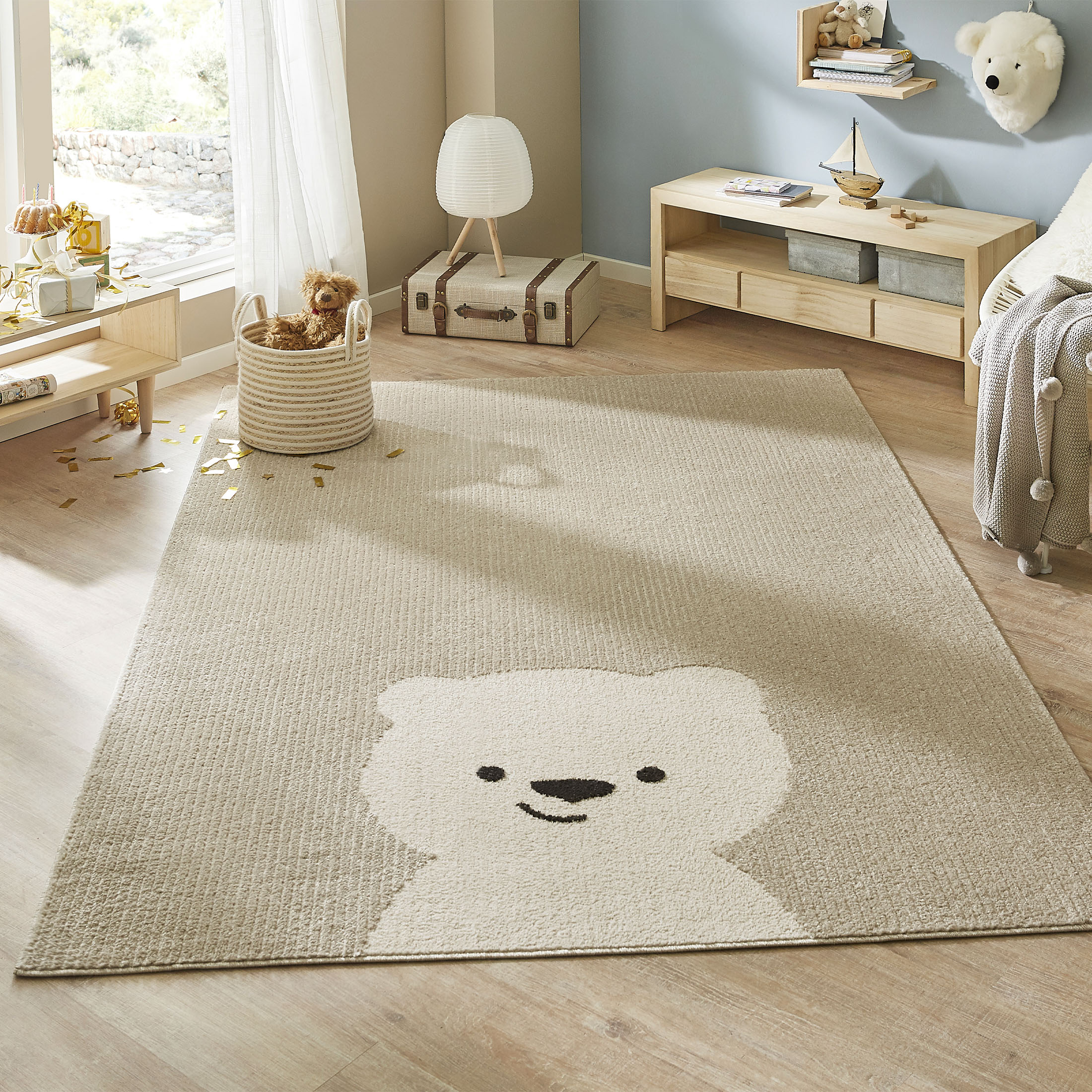 Kibek Kinder-Teppich - Fergus Creme 160 x 230 cm
