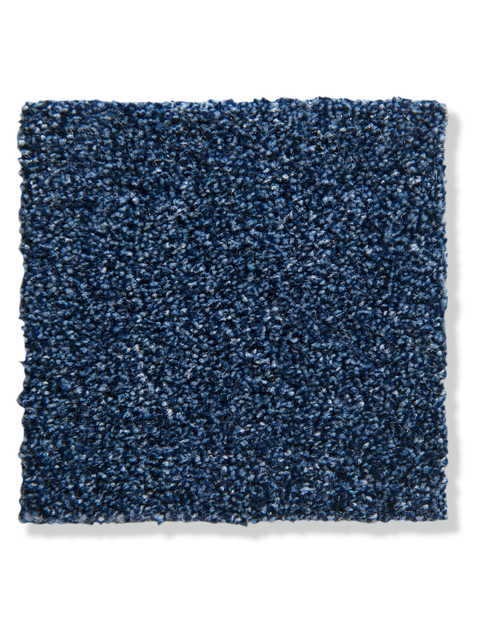 Kibek Velours-Teppichboden - Salerno Blau 400 cm breit