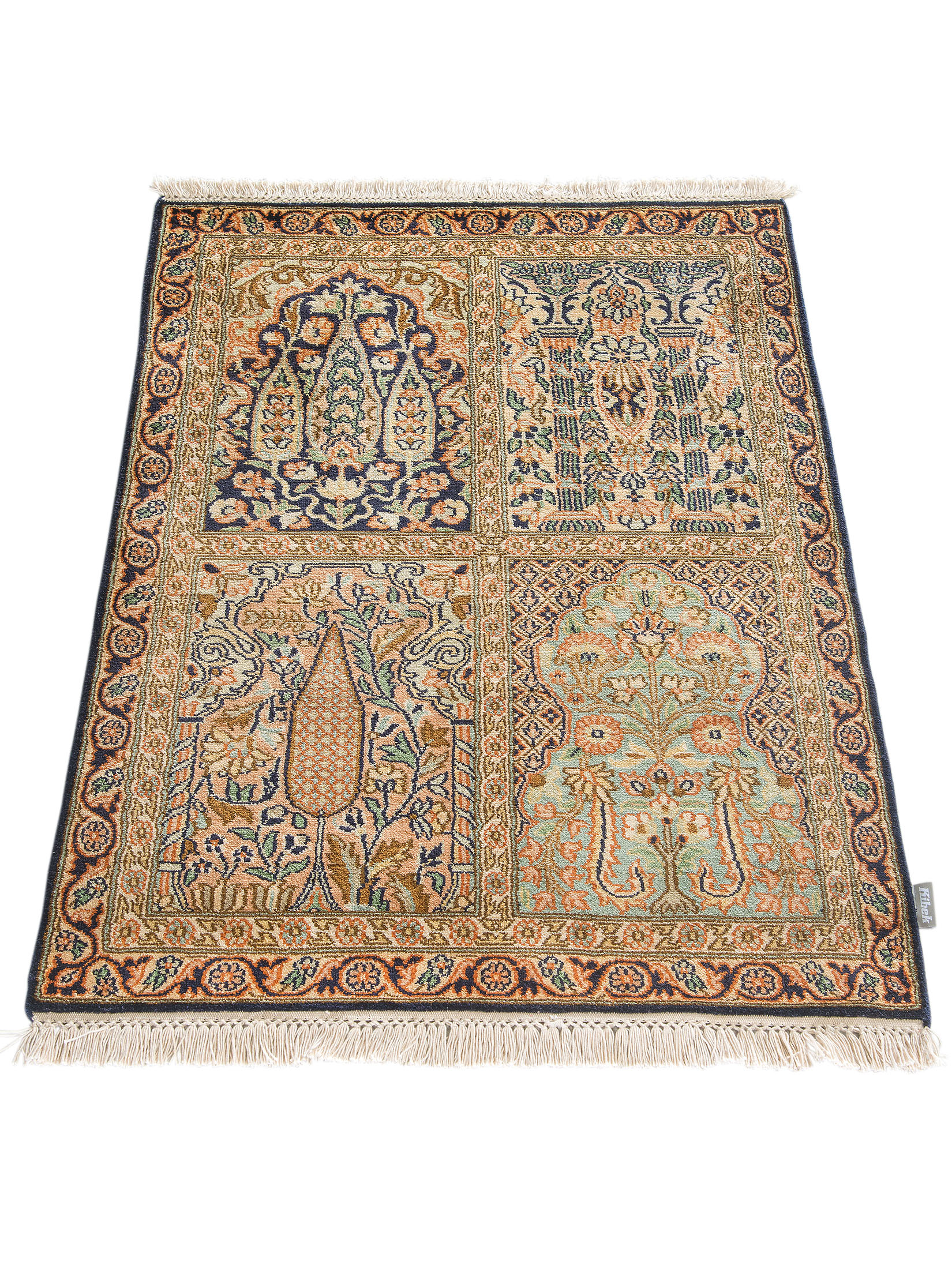 Kibek Unikat / Einzelstück - Kaschmir Seide 1616 Multicolor 60 x 90 cm 100 % Seide