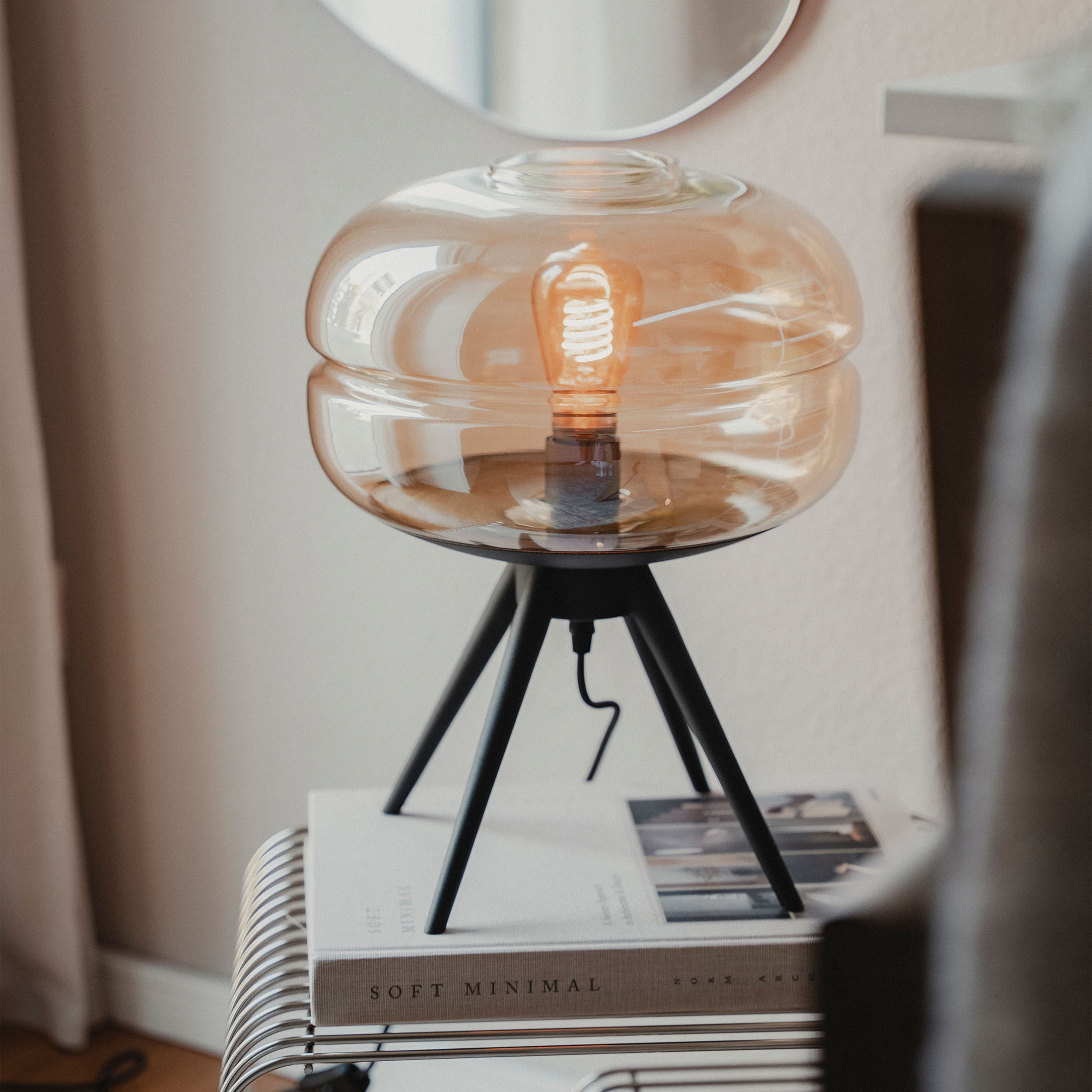 Kibek Tischleuchte - Lacona Schwarz 29 x 29 x 35 cm