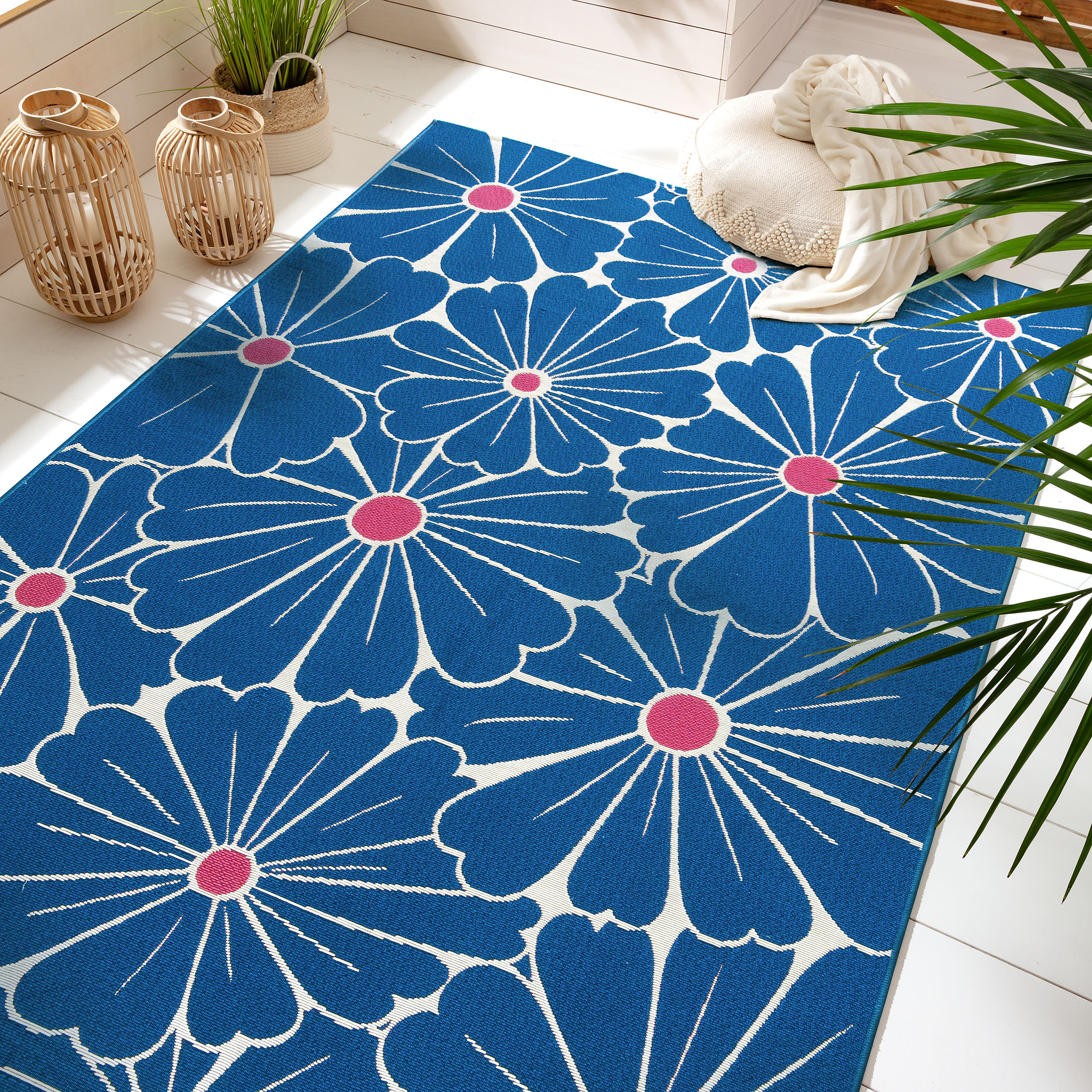 Kibek Outdoor-Teppich - Mondello Blau 200 x 285 cm