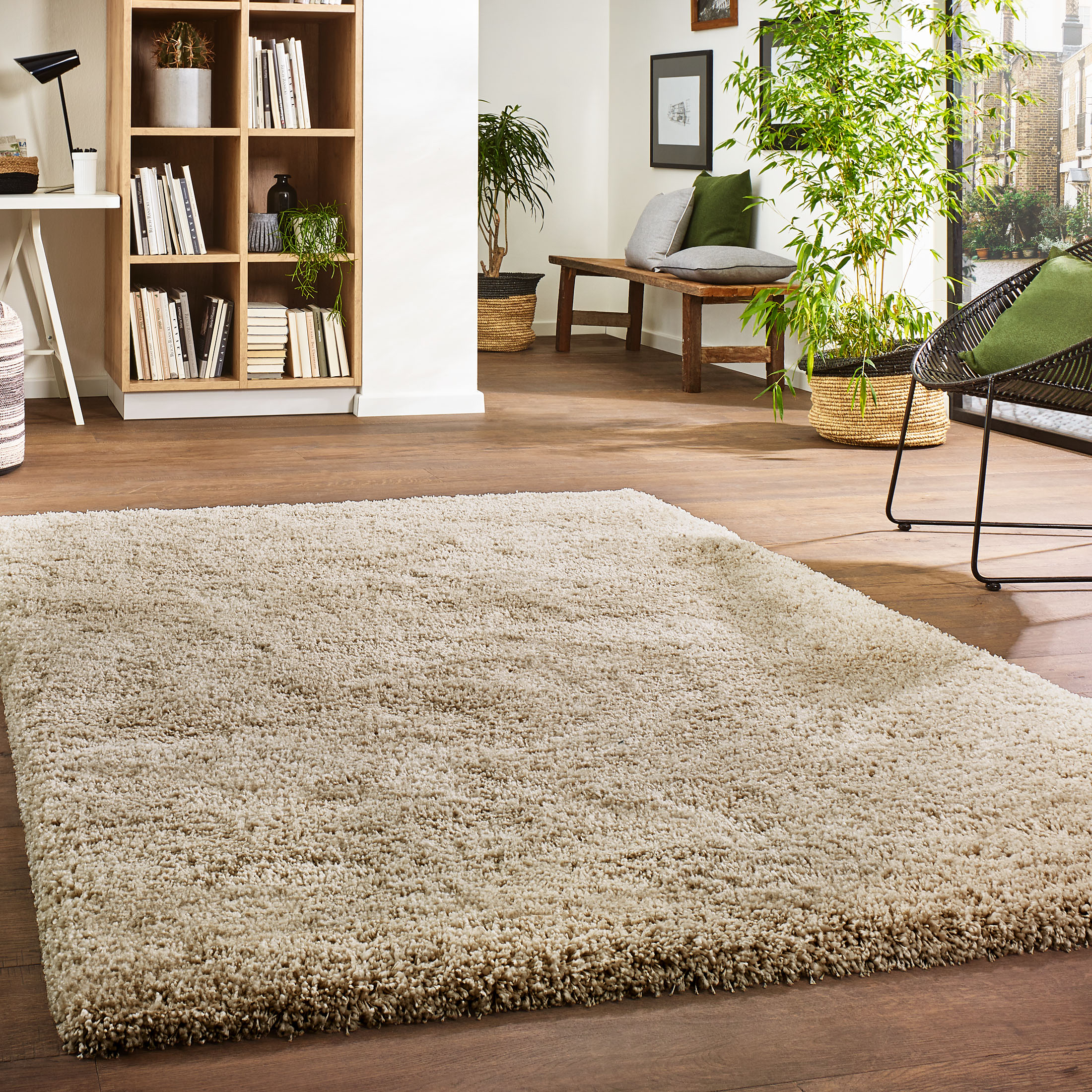 Kibek Hochflor-Teppich - Creation Beige 160 x 230 cm