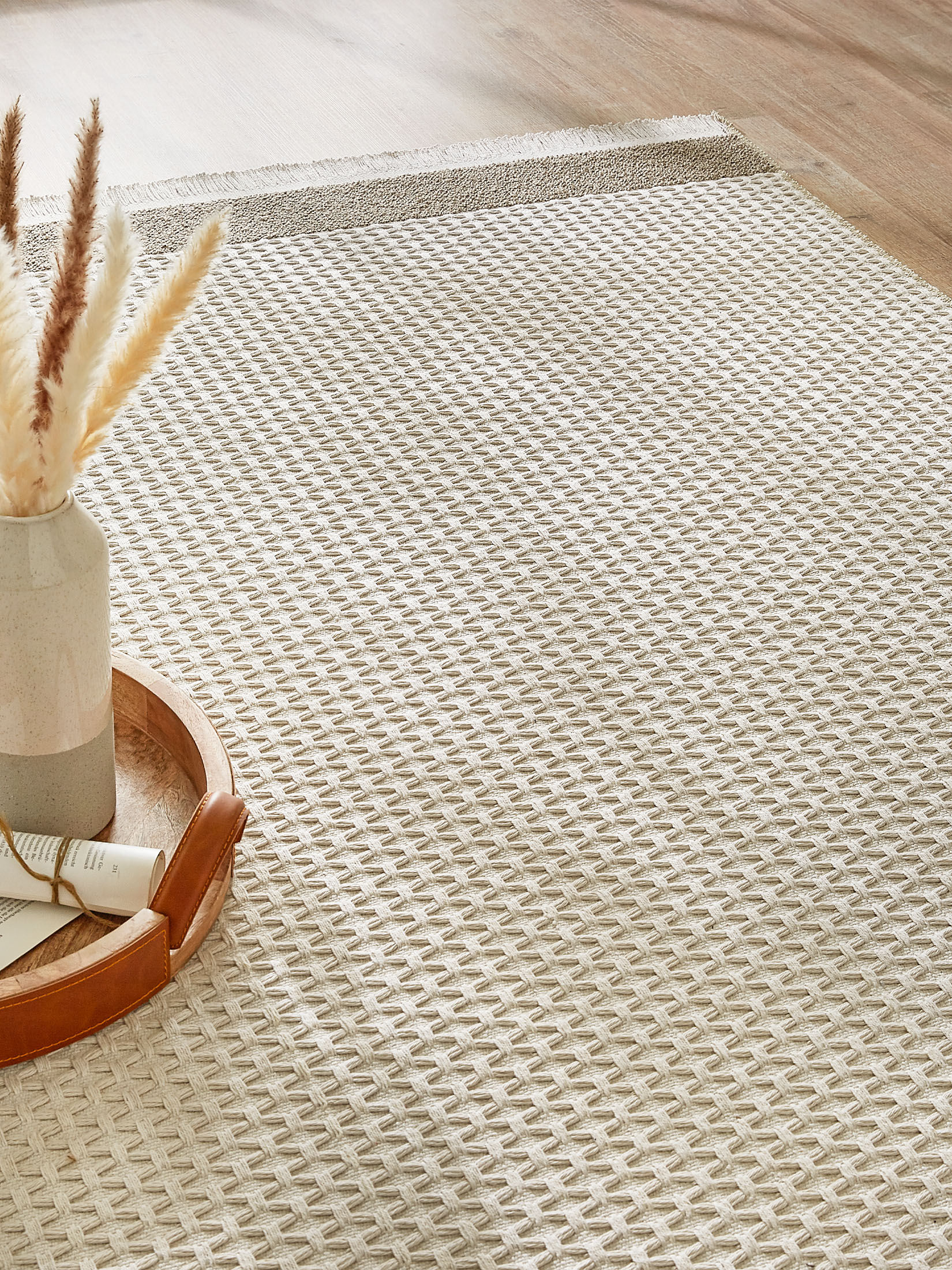 Kibek Moderner Teppich - Odda Creme 80 x 150 cm