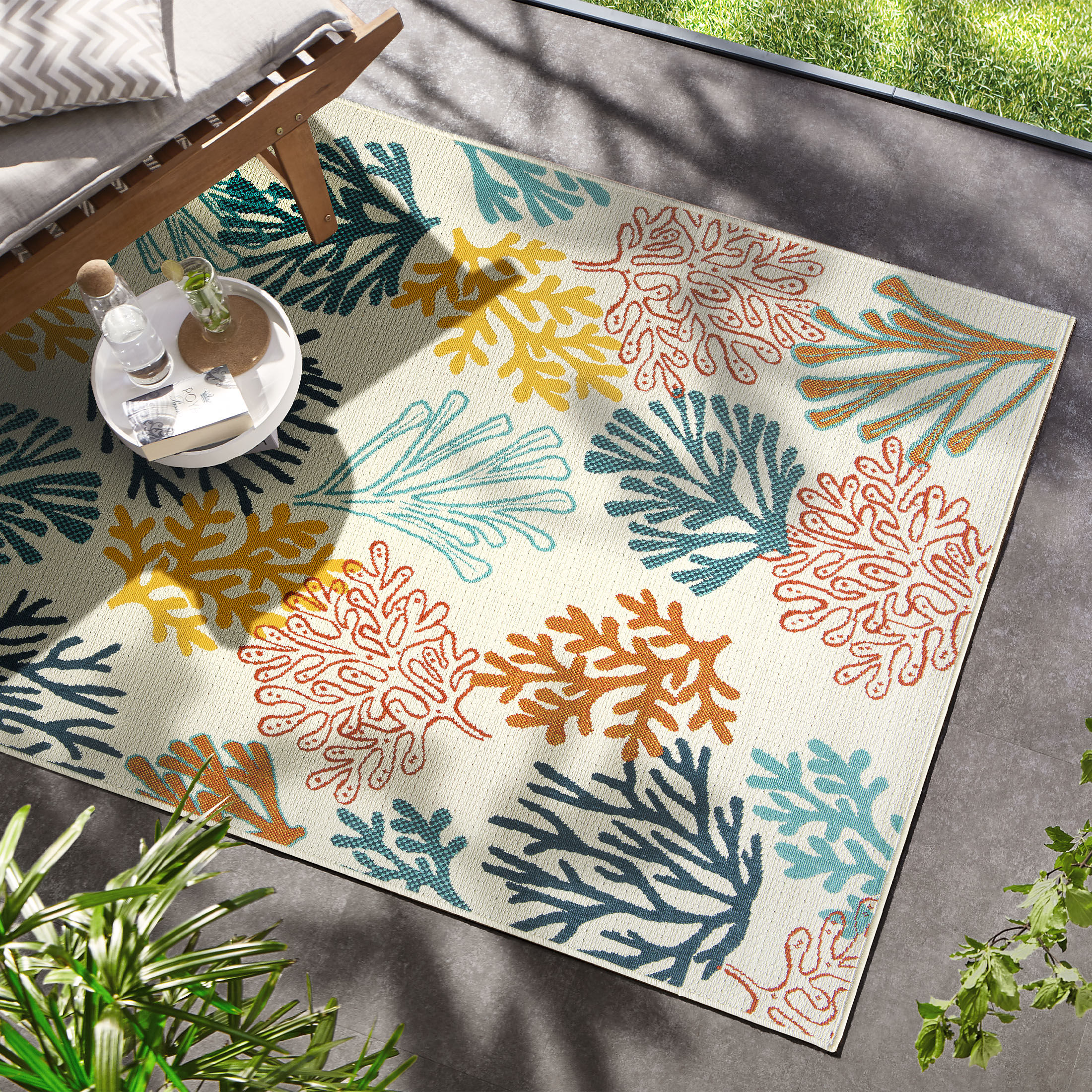 Kibek Outdoor-Teppich - Coral Coast Multicolor 160 x 230 cm