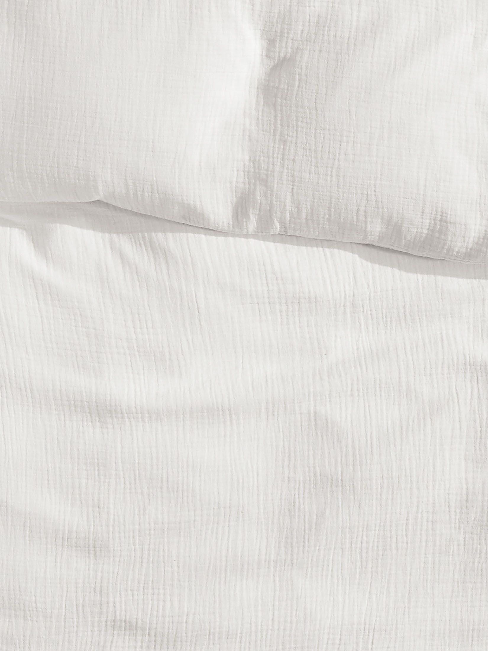 Kibek Musselin-Bettwäsche - Cloudy Creme 240 x 220 cm Baumwolle