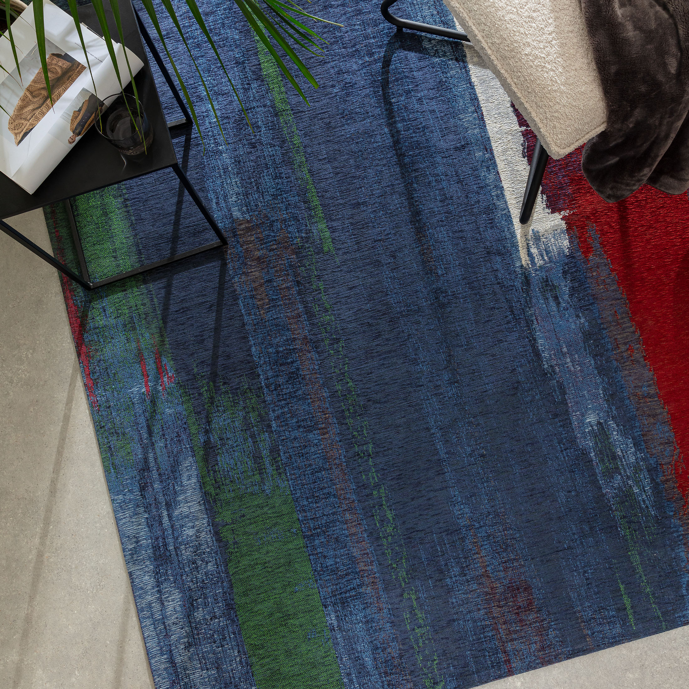 Kibek Vintage-Teppich - Beverston Blau 240 x 330 cm