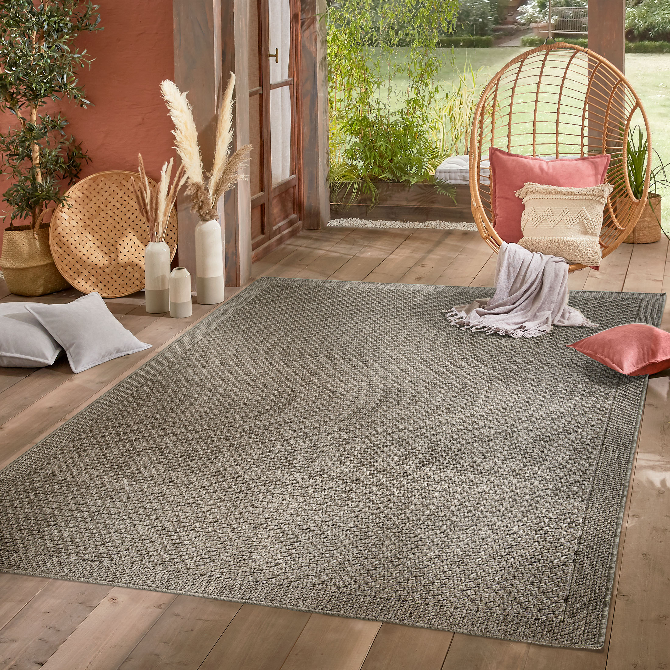 Kibek Outdoor-Teppich - Tsambika Braun 160 x 230 cm